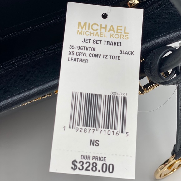 Michael Kors Jet Set Travel XSmall Tote Black - Picture 10 of 10